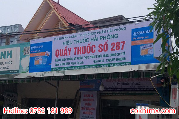 Làm biển quảng cáo cho nhà thuốc tại Tiên Lãng Hải Phòng