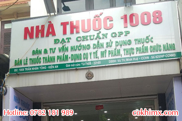 Làm biển quảng cáo nhà thuốc tại Kiến An Hải Phòng